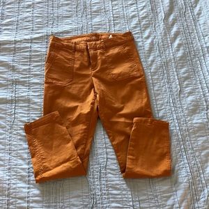 Old Navy Mid Rise Pixie Chino in Tobacco Leaf
